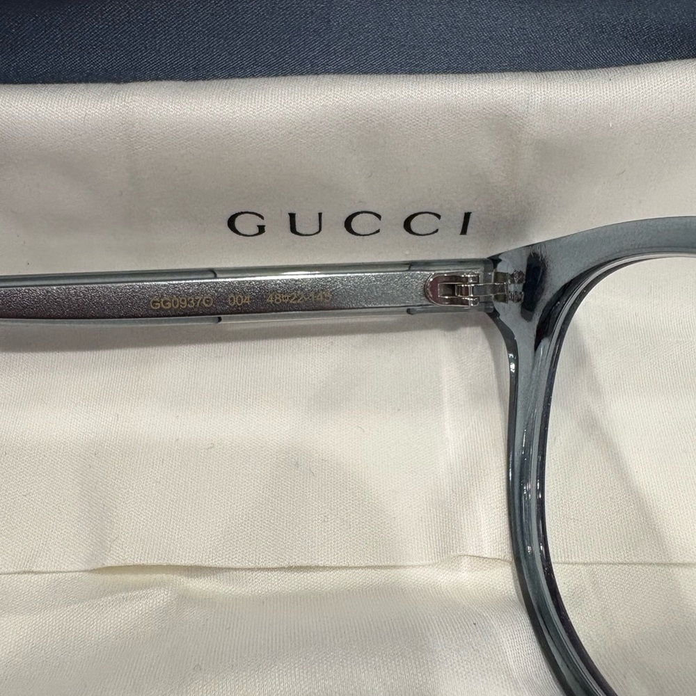 Gucci Transparent Green/Gray Eyeglasses - Picture 3 of 5
